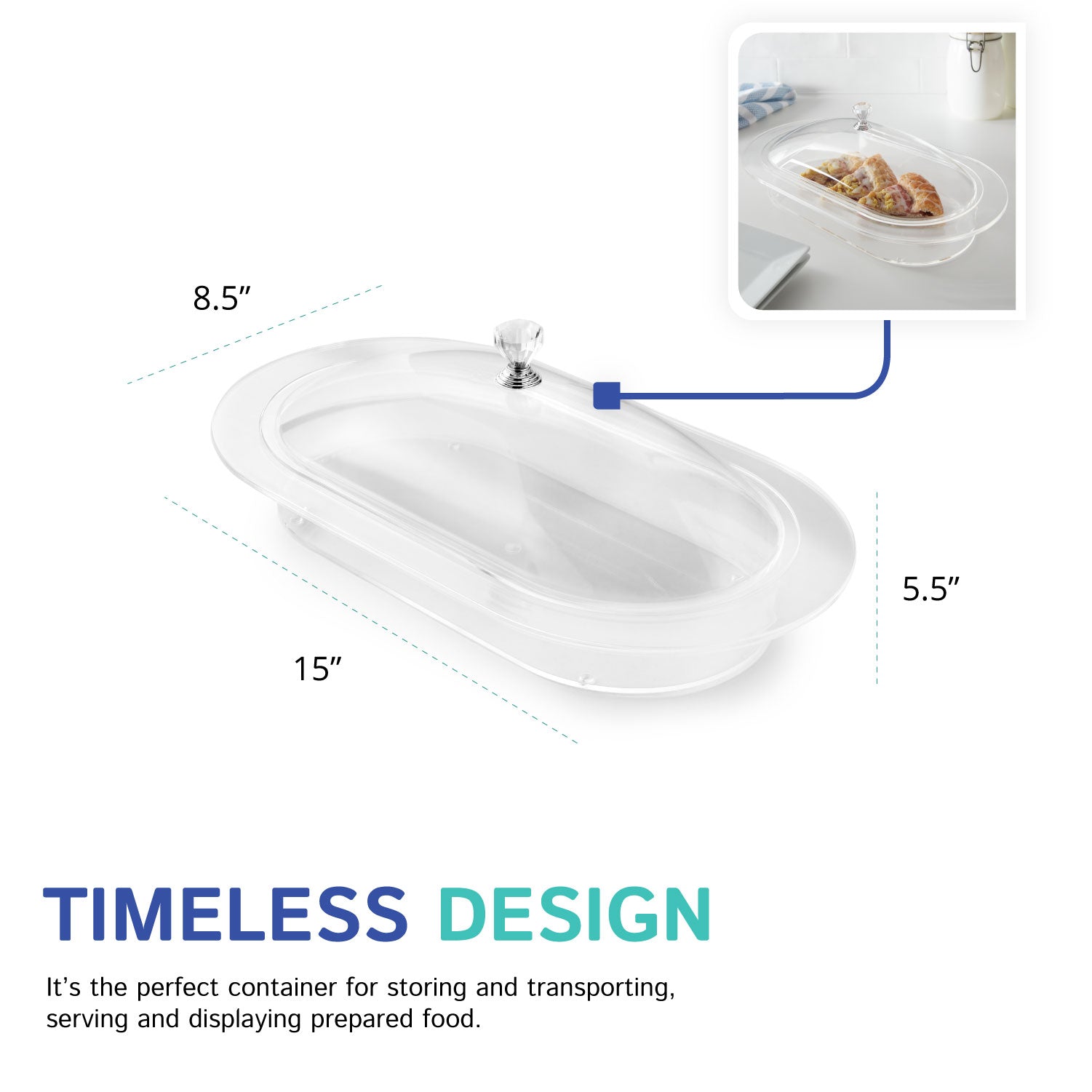 Oblong Tray W/ Cover