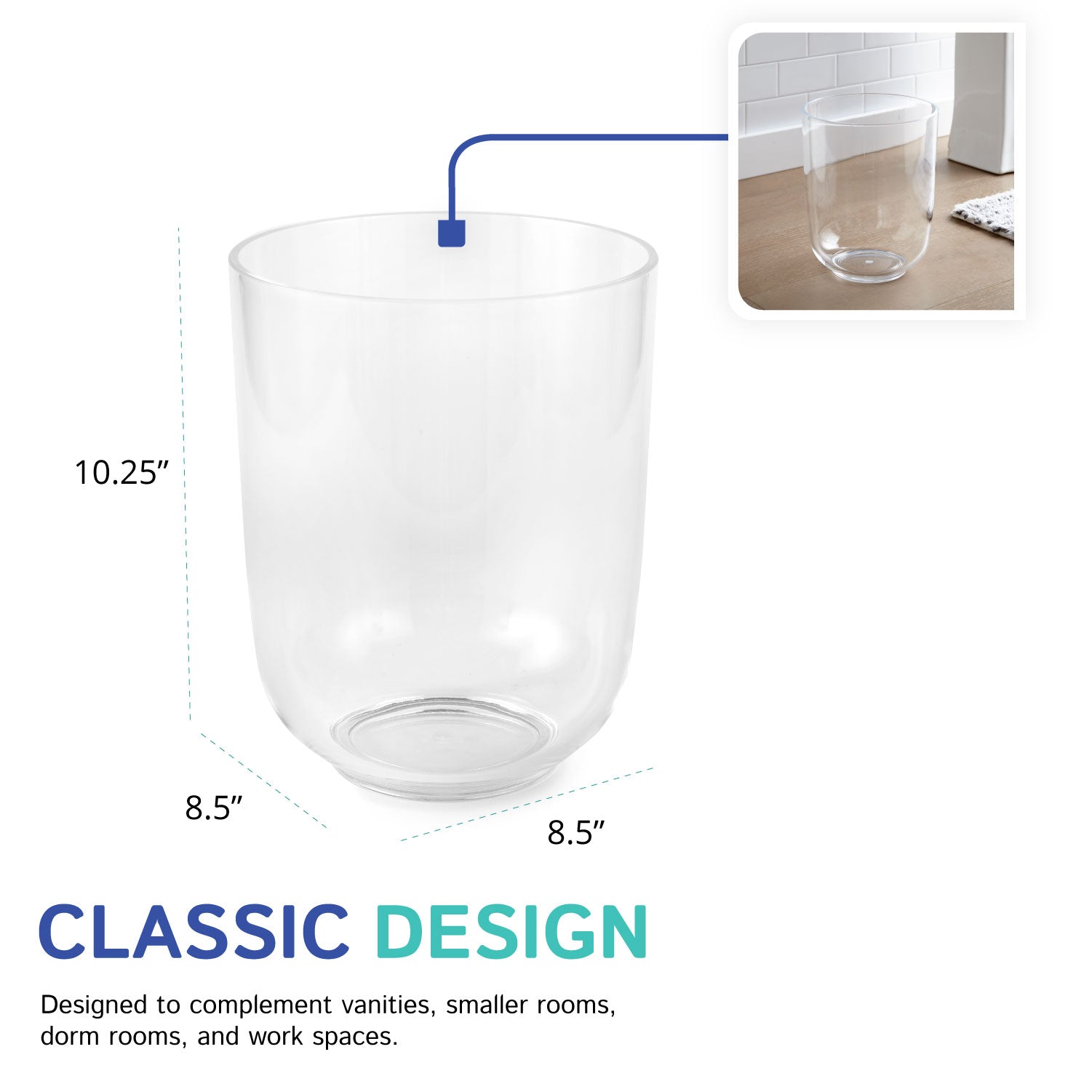 Round Wastebasket
