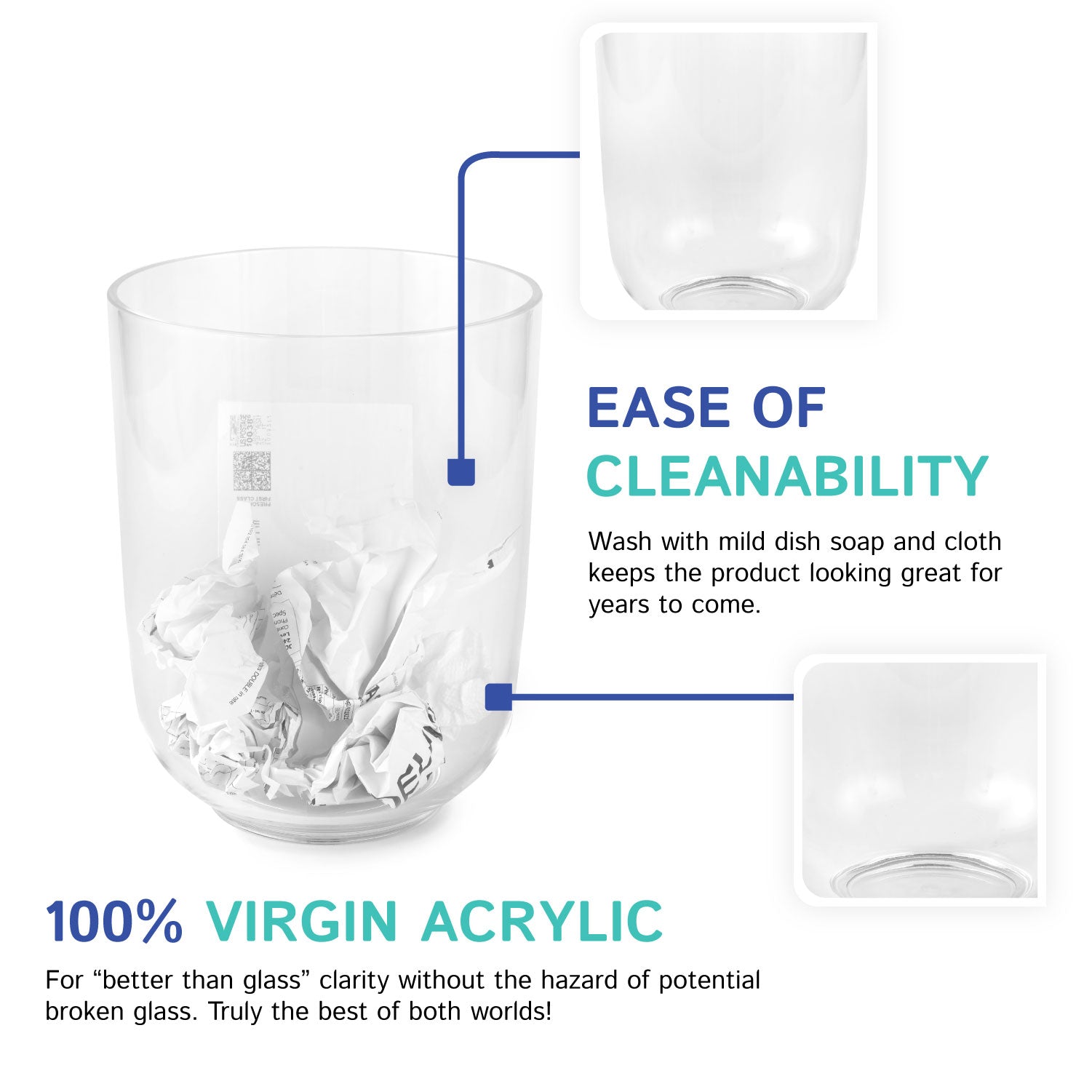 Round Wastebasket