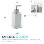 Silver Double Layered Soap Dispenser