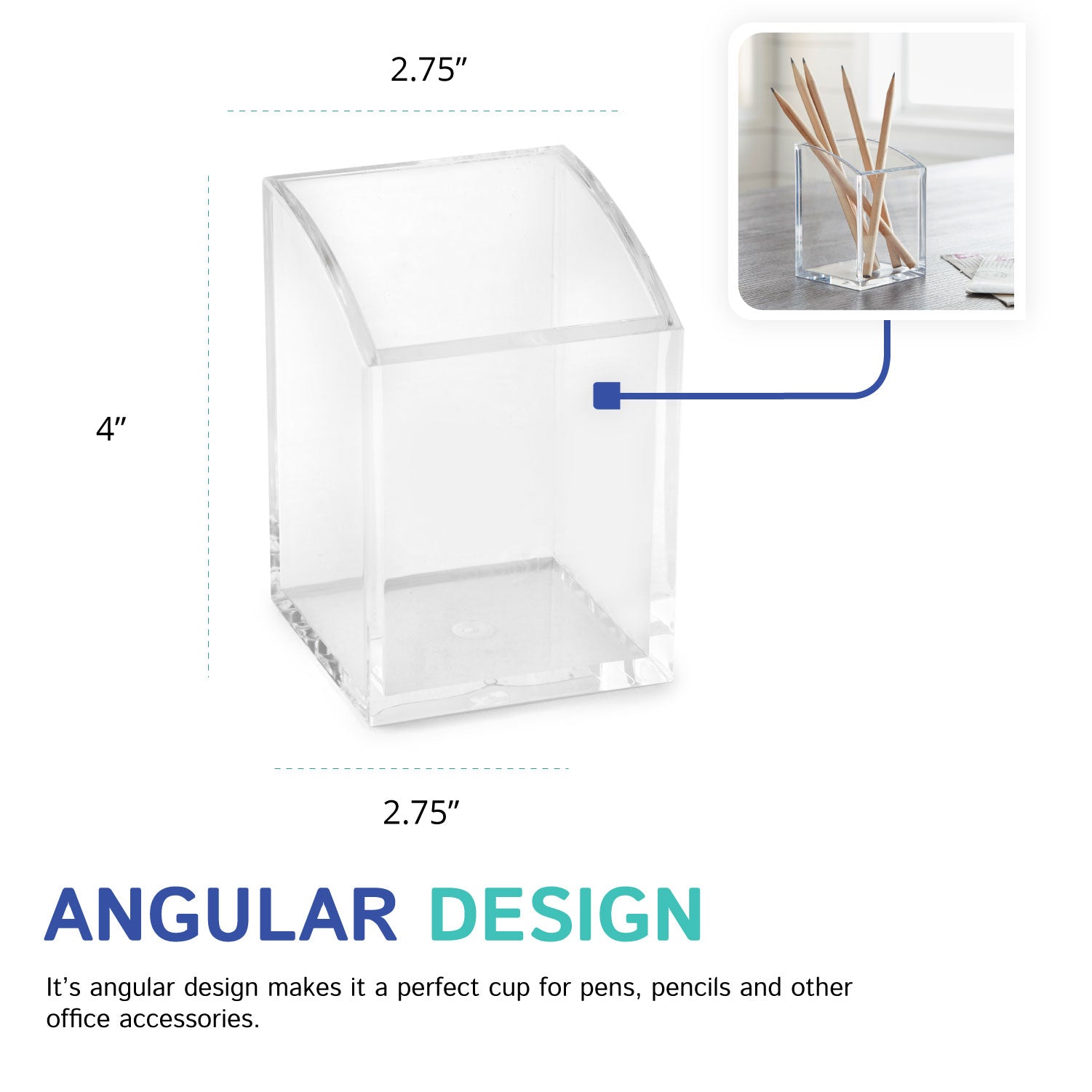 Slanted Pen Holder